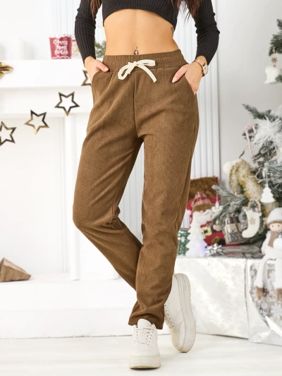 Royalfashion Pantalons de survêtement chauds pour femmes de grande taille