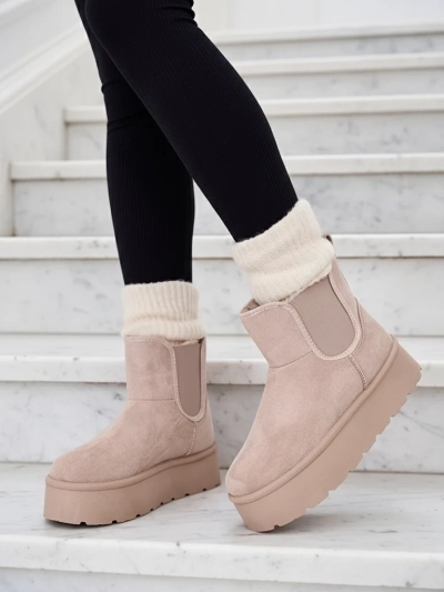 Royalfashion Bottes courtes Nomas a'la bottes de neige pour femmes