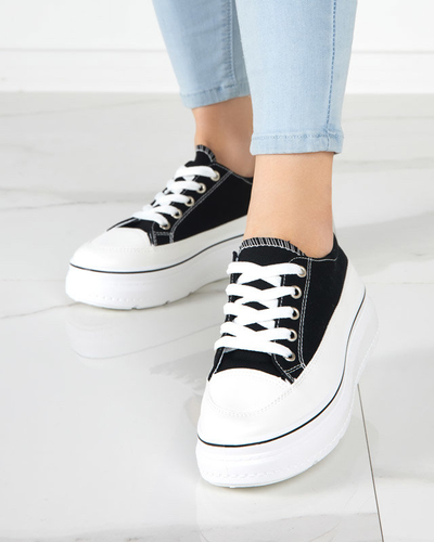 OUTLET Baskets noires pour femmes sur la plateforme Veritar - Footwear