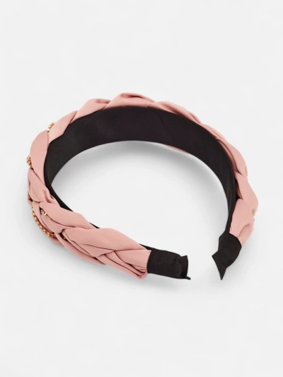 Royalfashion Serre-tête tressé orné de zircons