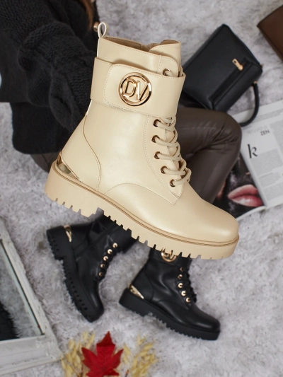 Bottines worker pour femmes avec décorations Lorice