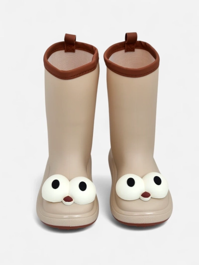 Royalfashion Bottes en caoutchouc pour enfants Yeux rigolos