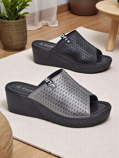 Royalfashion Sandales compensées pour femmes Luna Wedge