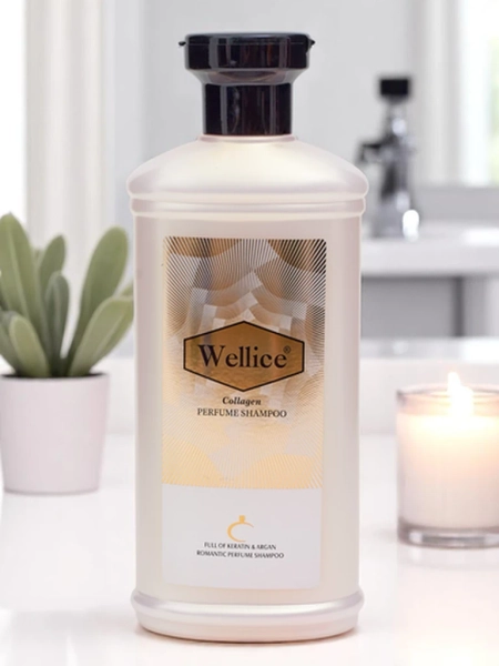 Shampooing professionnel au collagène – Hydratation intense et lissage des cheveux