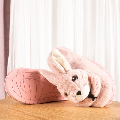 Chaussons roses avec lapin Masia - Chaussures 1