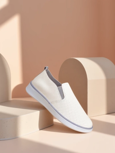 Royalfashion Chaussures de sport perforées pour femmes Musio