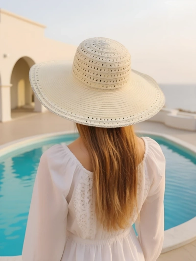 Royalfashion Chapeau de paille Solvella pour femme