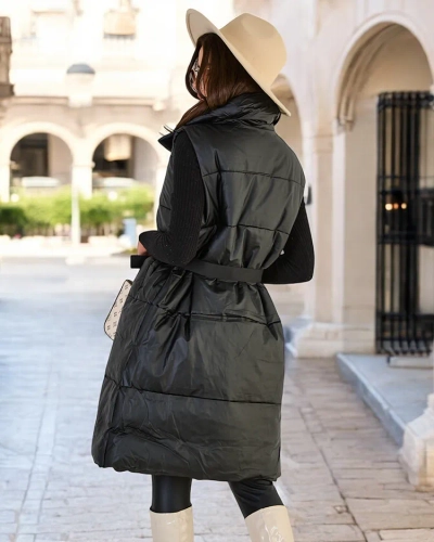 Royalfashion Gilet long pour femme a'la leather