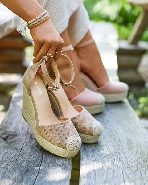 Royalfashion Marron Sandales à plateforme Meylasi