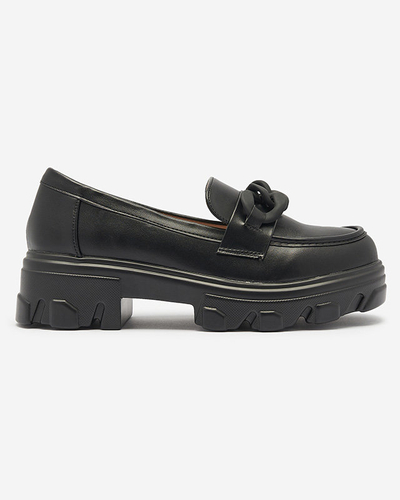 OUTLET Mocassins pour femme en noir Aromg- Footwear