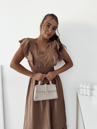 Royalfashion Robe midi pour femme
