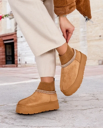 Royalfashion Botillons de neige courts pour femmes Nananna