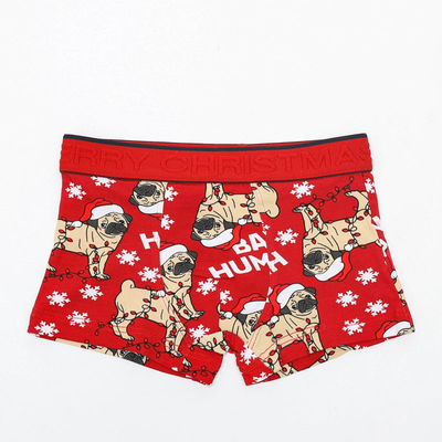 Boxer de Noël rouge pour garçon - Sous-vêtements