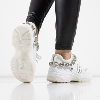 Chaussures de sport femme Frewan blanches - Chaussures