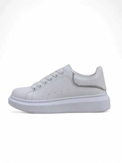 Sneakers de Sport Blanches Athena en Cuir Écologique