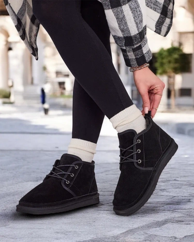 Bottes de neige Gavin noires pour hommes - chaussures