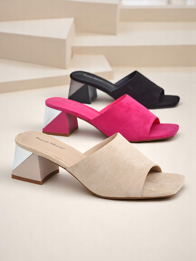 Royalfashion mules pour femmes à talons décoratifs Vollatie