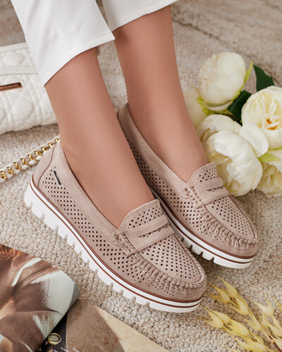 Royalfashion Mocassins ajourés pour femme Leteller