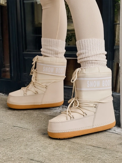 Royalfashion Bottes de neige pour femmes avec un revers Soblesia