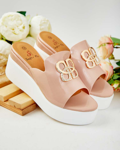 Royalfashion Tongs laquées pour femme sur Sailla