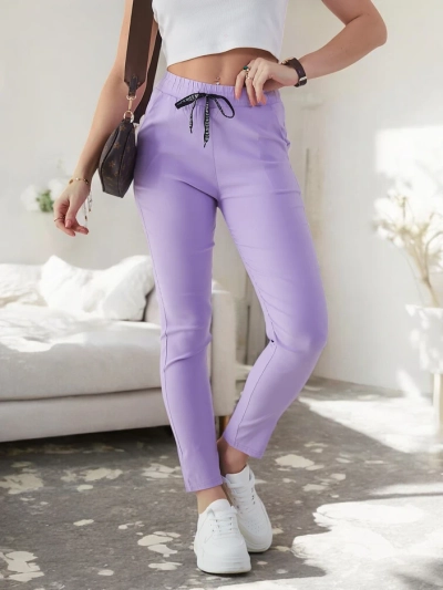 Pantalons en coton slim fit Royalfashion pour femmes