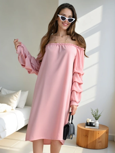 Robe lisse pour femmes Royalfashion de style espagnol avec volants