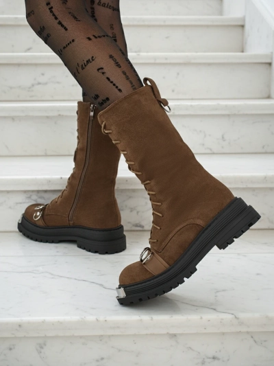 Royalfashion Bottines lacées pour femmes Werces