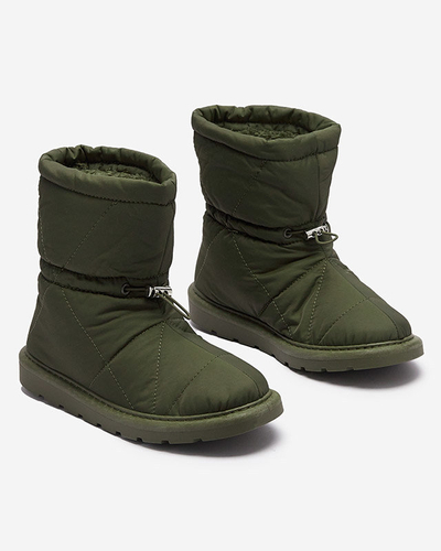Bottes isolées vert foncé pour femmes a'la snow boots Kaliolen - Footwear