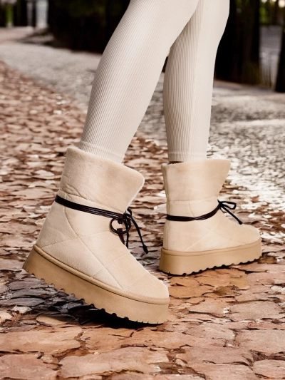 Bottes de neige à lacets pour femme Royalfashion Wdeno