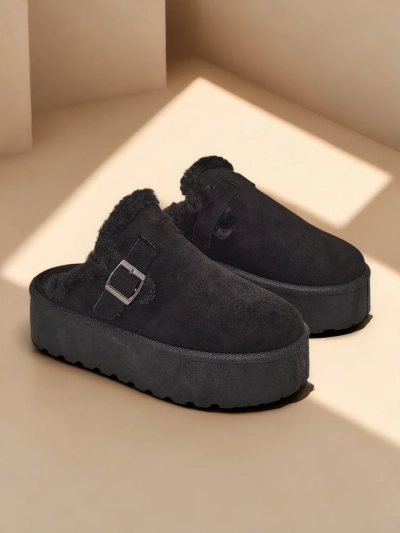 Royalfashion Bottines courtes sans talons pour femmes Poctes