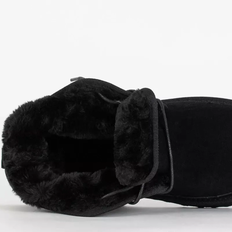 OUTLET Bottes de neige Gavin noires pour hommes - Chaussures