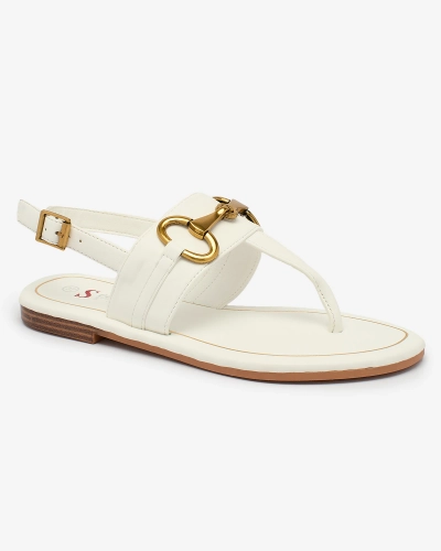 OUTLET Royalfashion Sandales à tongs pour femmes en blanc Imonel
