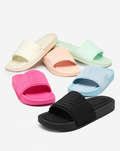 OUTLET Chaussons blancs pour femme avec gaufrage Galite - Chaussures