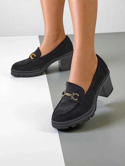 Royalfashion Mocassins à talons pour femmes Tollinge