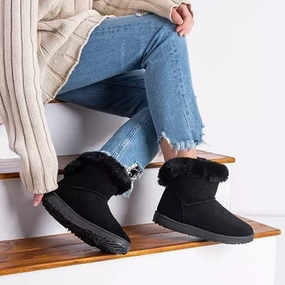 OUTLET Bottes de neige isolées noires pour femmes Nyomi - Footwear