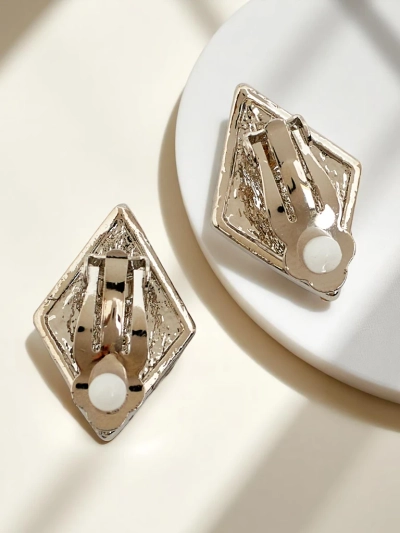 Royalfashion Boucles d’oreilles clips pour femme avec zircon cubique