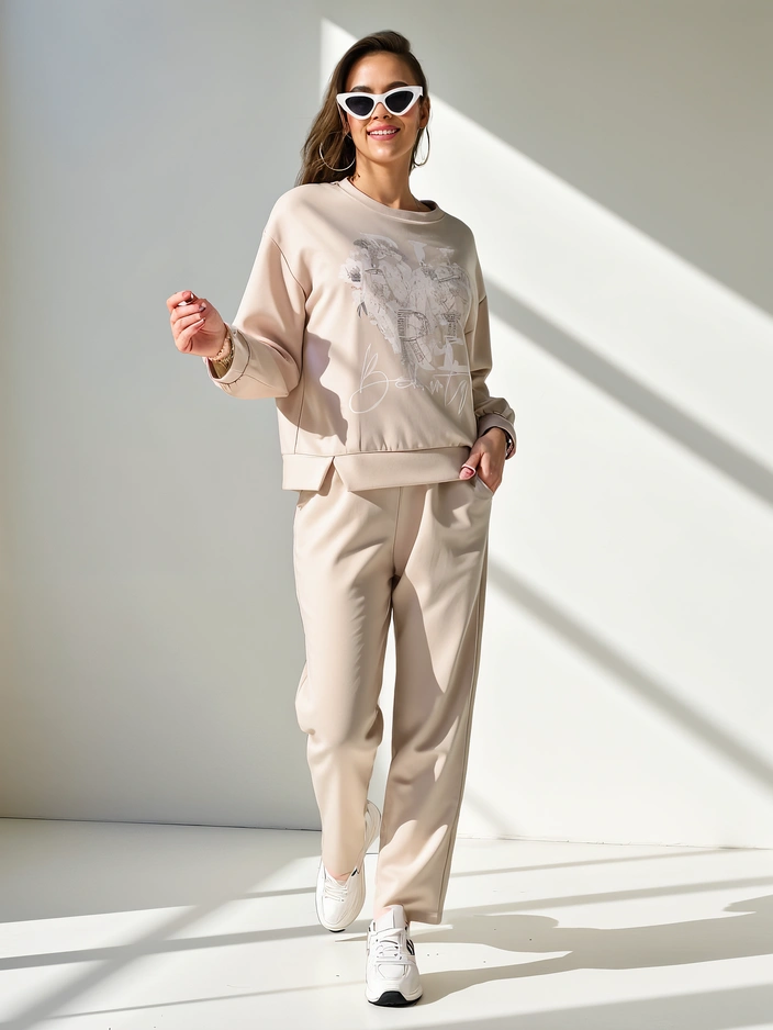 Ensemble viscose Royalfashion pour femmes avec imprimé