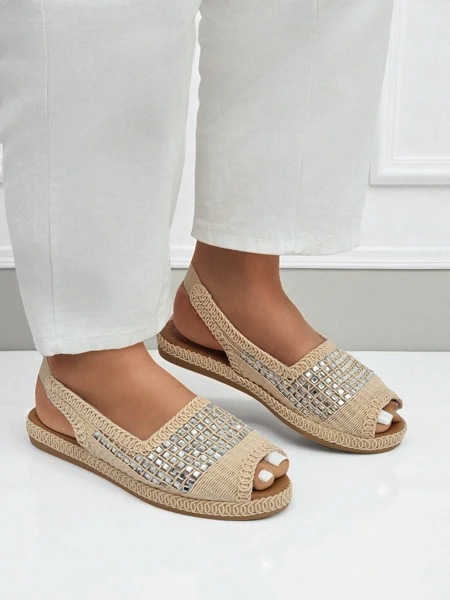 Sandales espadrilles pour femme avec strass Belle Sparkle