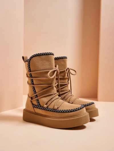 Bottes de neige à lacets Royalfashion pour femmes Siozi