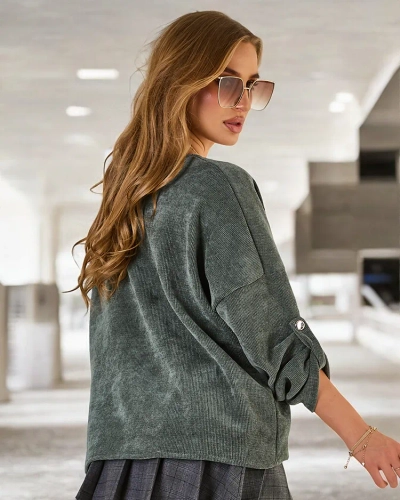 Royalfashion Pull à cravate pour femme