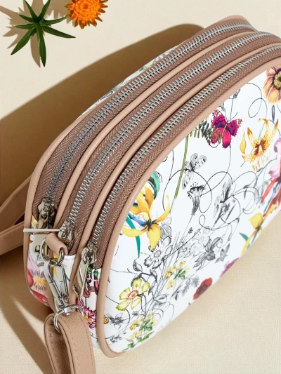 Royalfashion Petit sac à main pour femme en cuir écologique Floriana