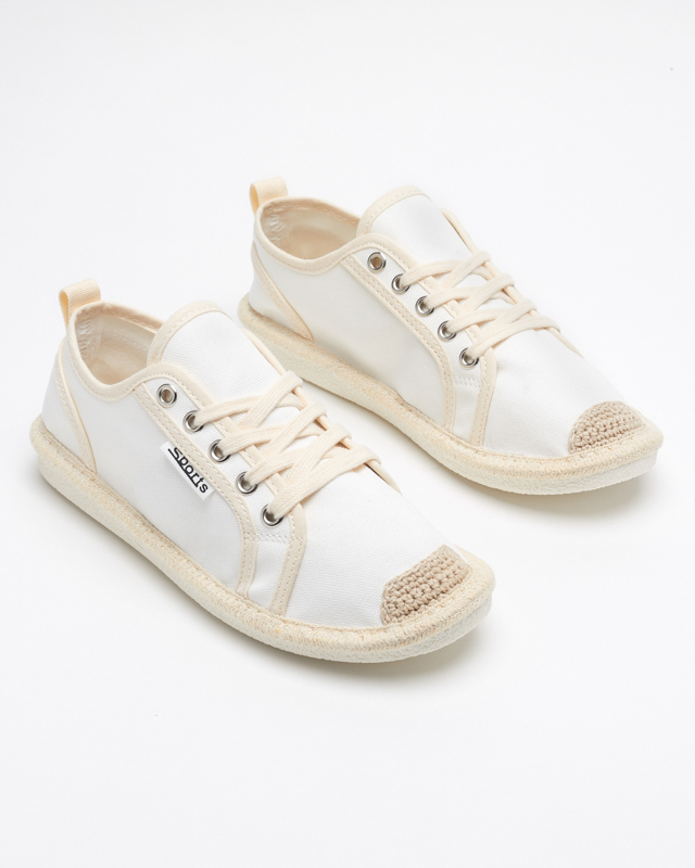 OUTLET Baskets tissées Mokida blanches femme - Footwear