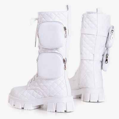 Tige matelassée Tepan blanche - Chaussures