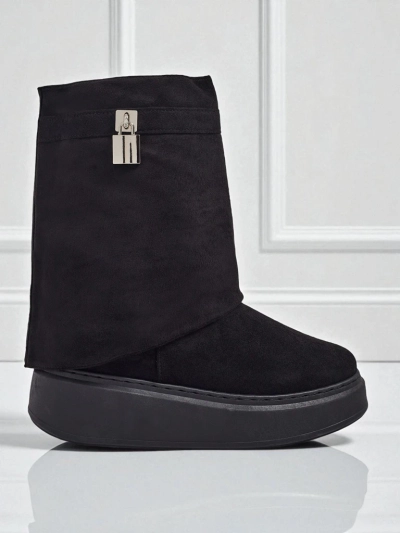 Bottes courtes de style bottes de neige pour femmes avec tige amovible Elizze