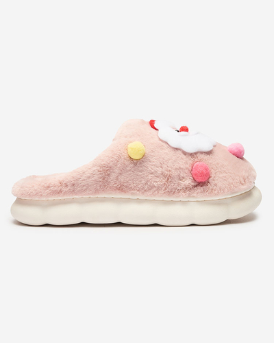 Royalfashion Chaussons de Noël pour femme en rose Fertemse
