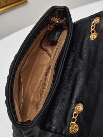 Petit sac à main matelassé en cuir écologique souple Frost Ember