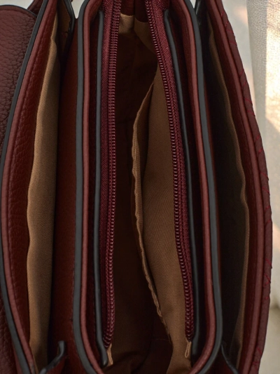 Sac à Main pour Femmes Luna Bordeaux Écologique Élégant pour Tous les Jours