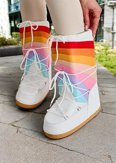 Chaussures de style botte de neige pour femme Royalfashion Tencce