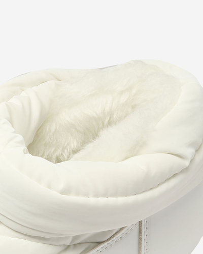 Royalfashion Bottes de neige à enfiler pour femme en blanc Ademra