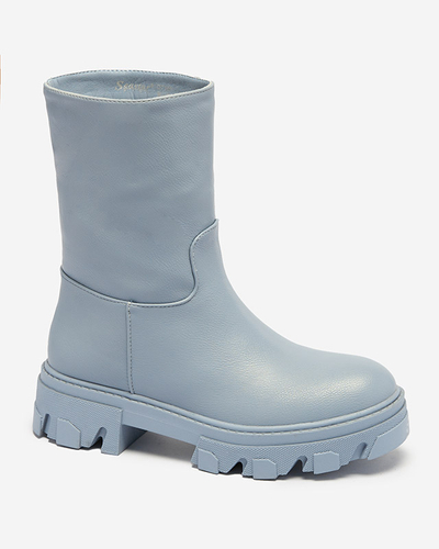 Bottines bleues à enfiler pour femme avec isolation Mekira - Footwear